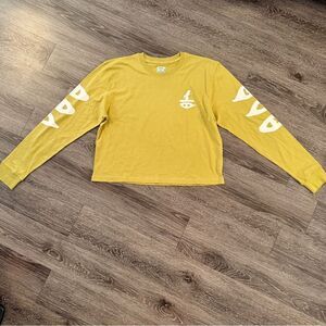 Canary Club x DSNY Long Sleeve Tee Crop Cut New